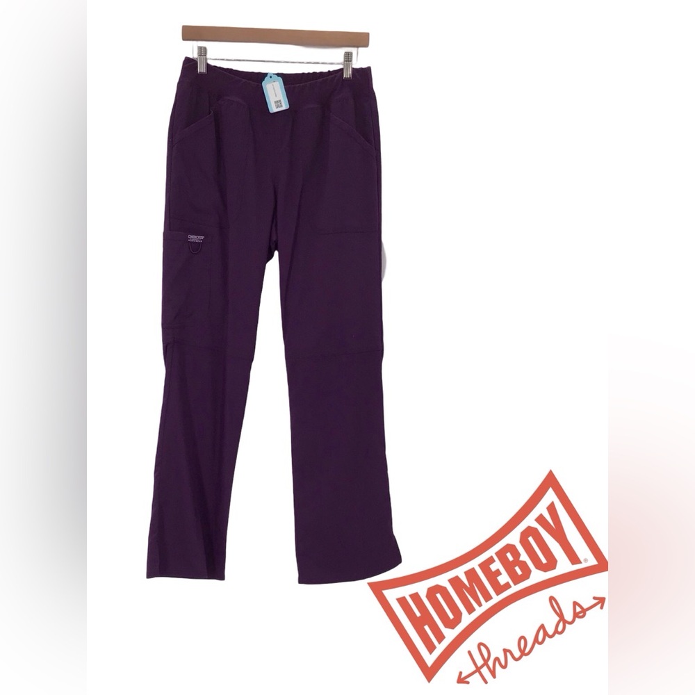 Cherokee Purple Cargo Pants with Stretch Fabric